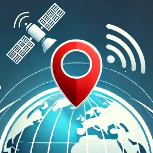 نقشه مکان‌یابی مختصات GPS
