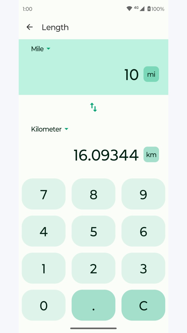 تصویر ماشین حساب Fossify بتا