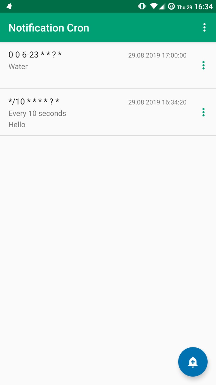 تصویر Notification Cron