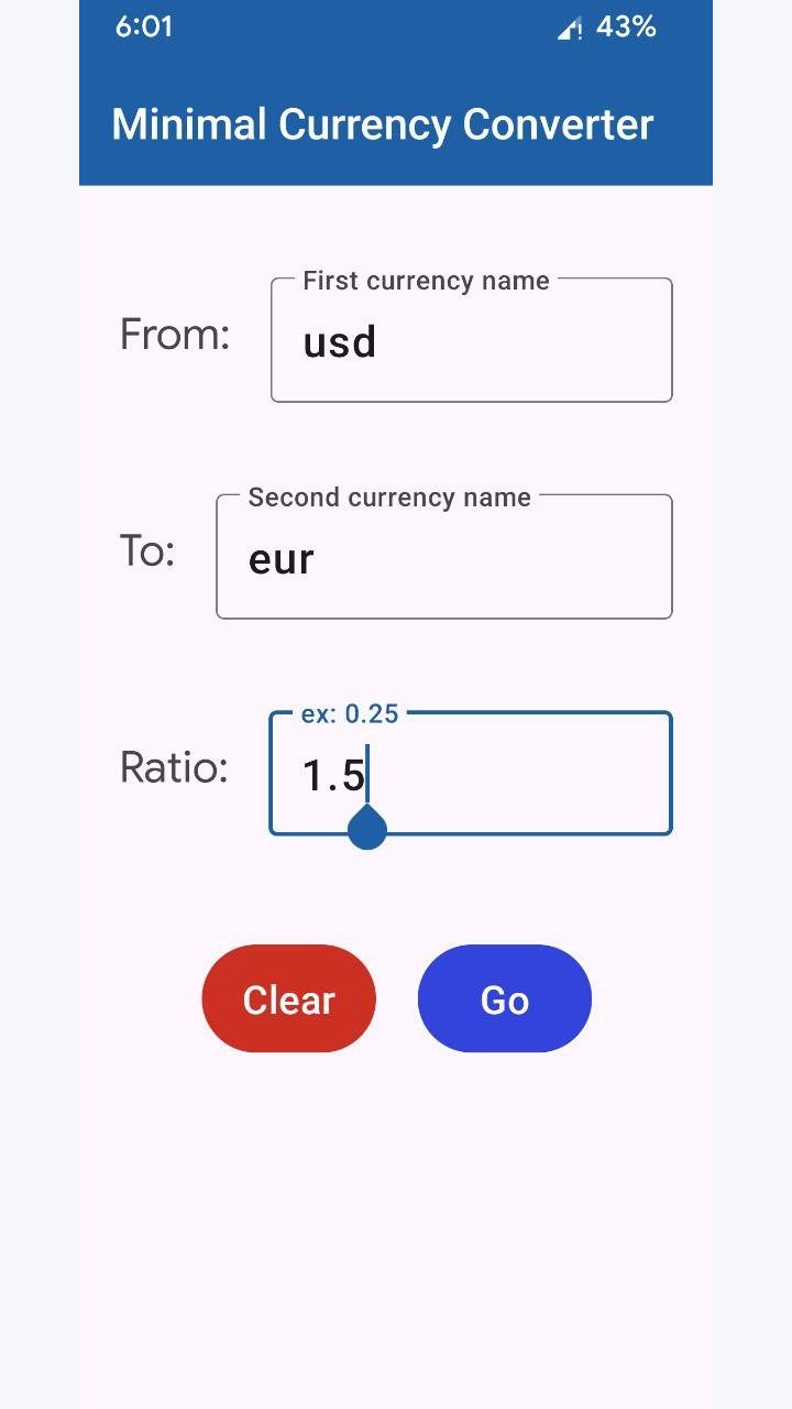 تصویر تبدیل‌کننده ارز مینیمال