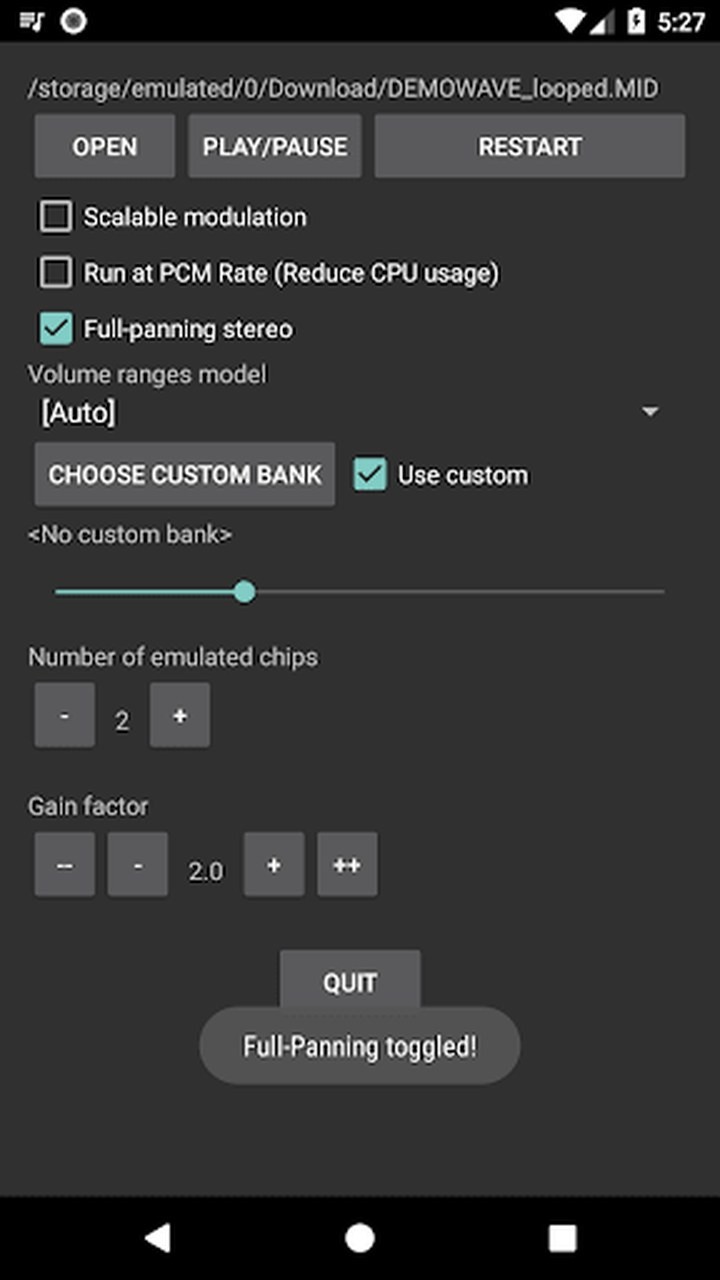تصویر OPN2 MIDI Player