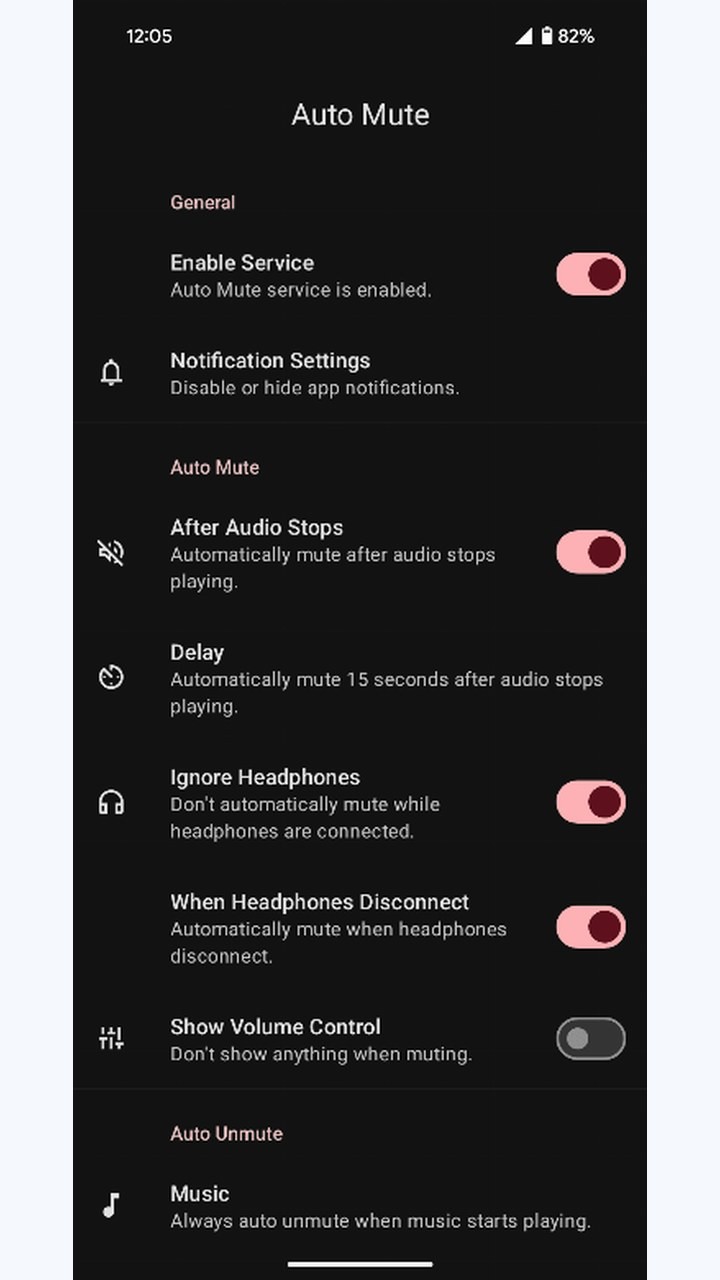 تصویر Auto Mute