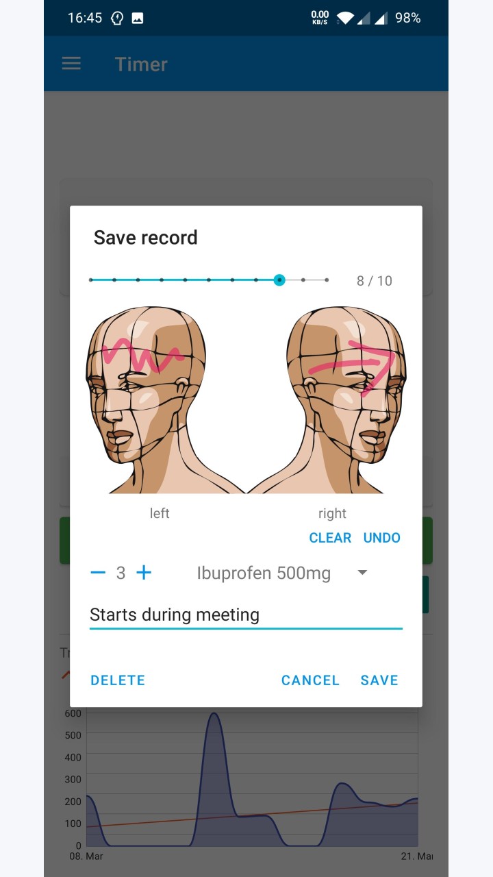 تصویر Headi - دفترچه یادداشت سردرد شما