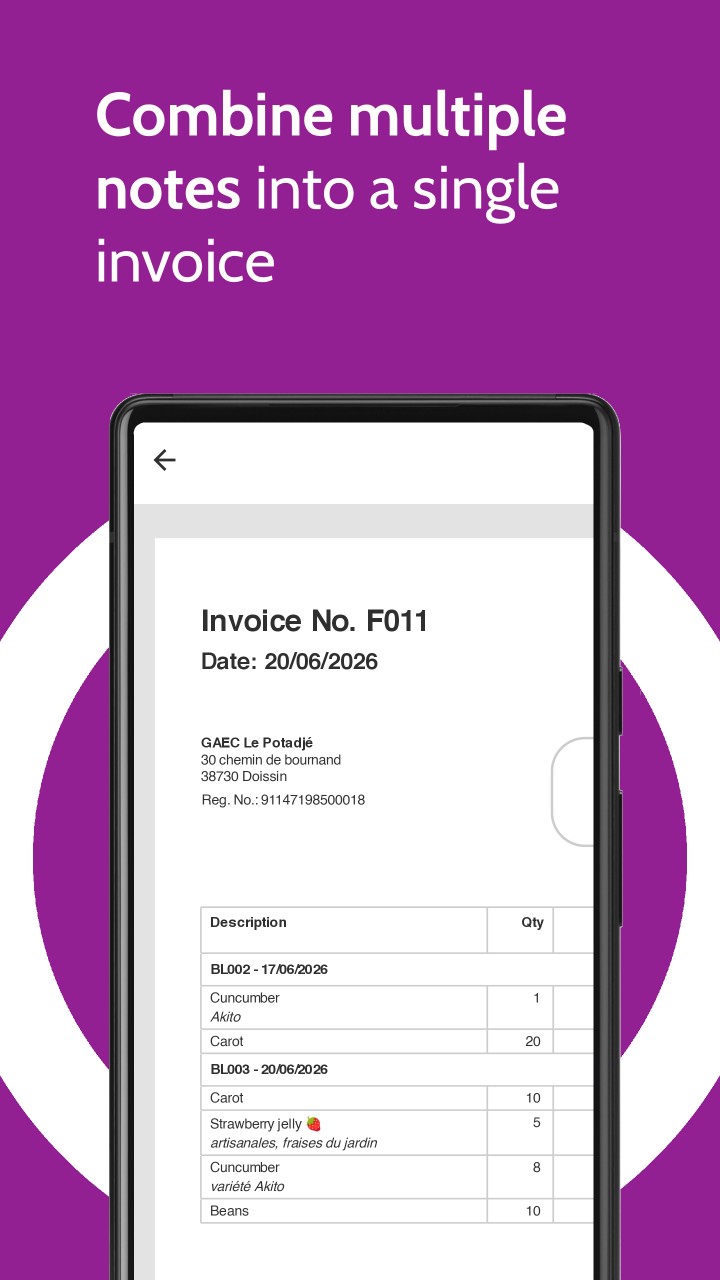 تصویر فاکتور، قیمت، رسید تحویل