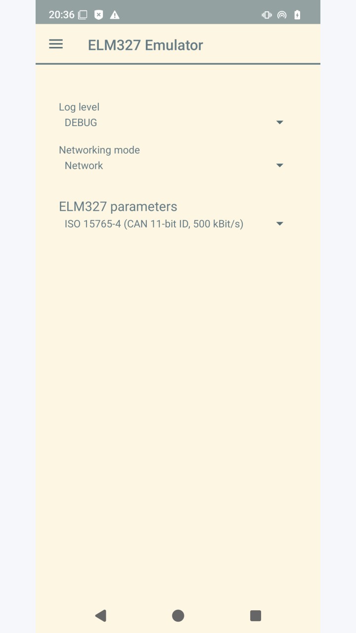 تصویر شبیه‌ساز ELM327