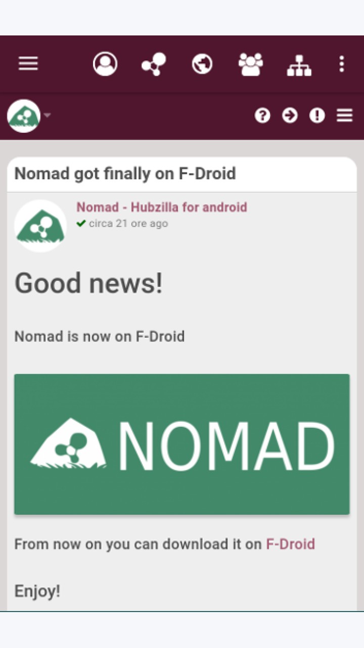 تصویر Nomad - Hubzilla برای اندروید