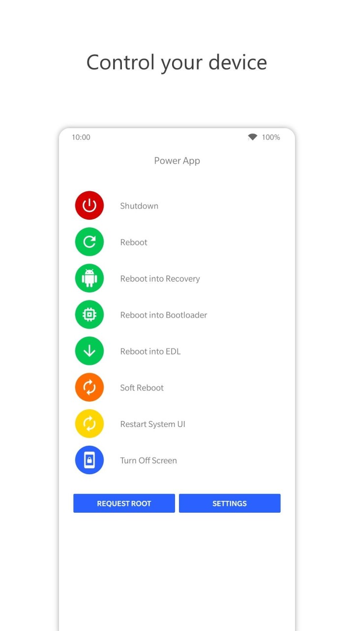 تصویر Power App | منوی پاور ساده [فقط روت]