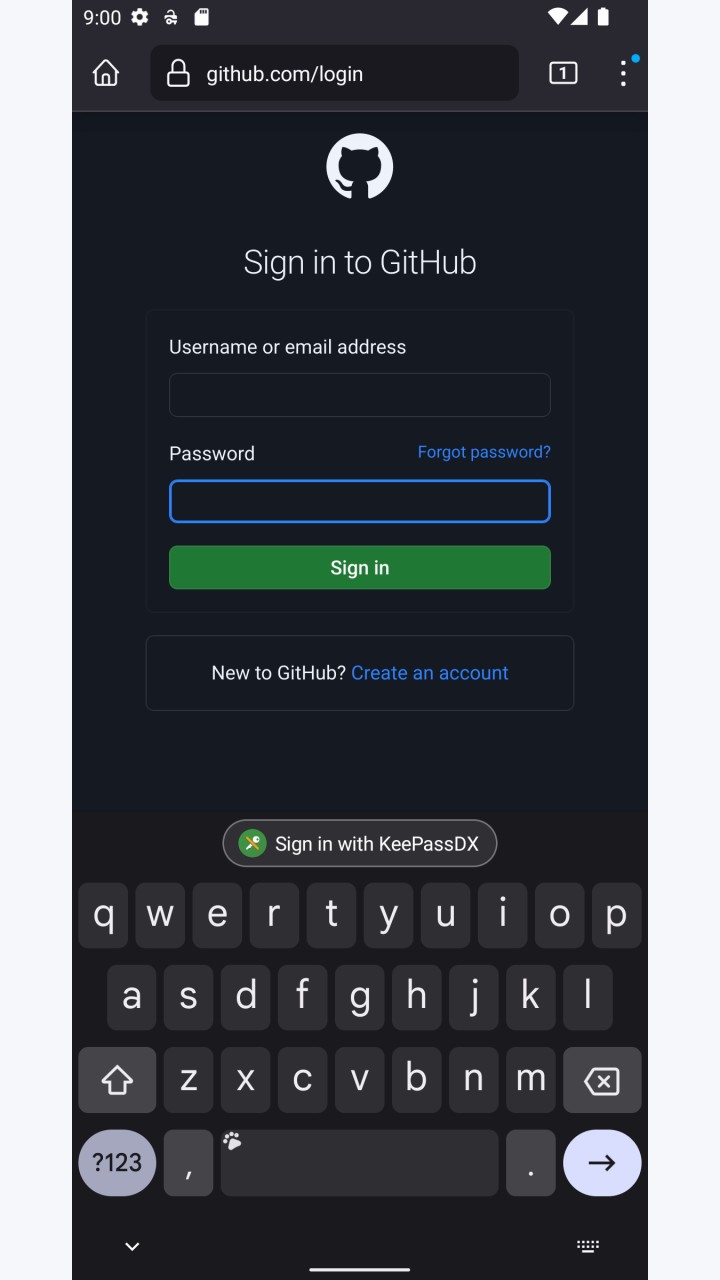 تصویر KeePassDX گاوصندوق کلید و رمز عبور