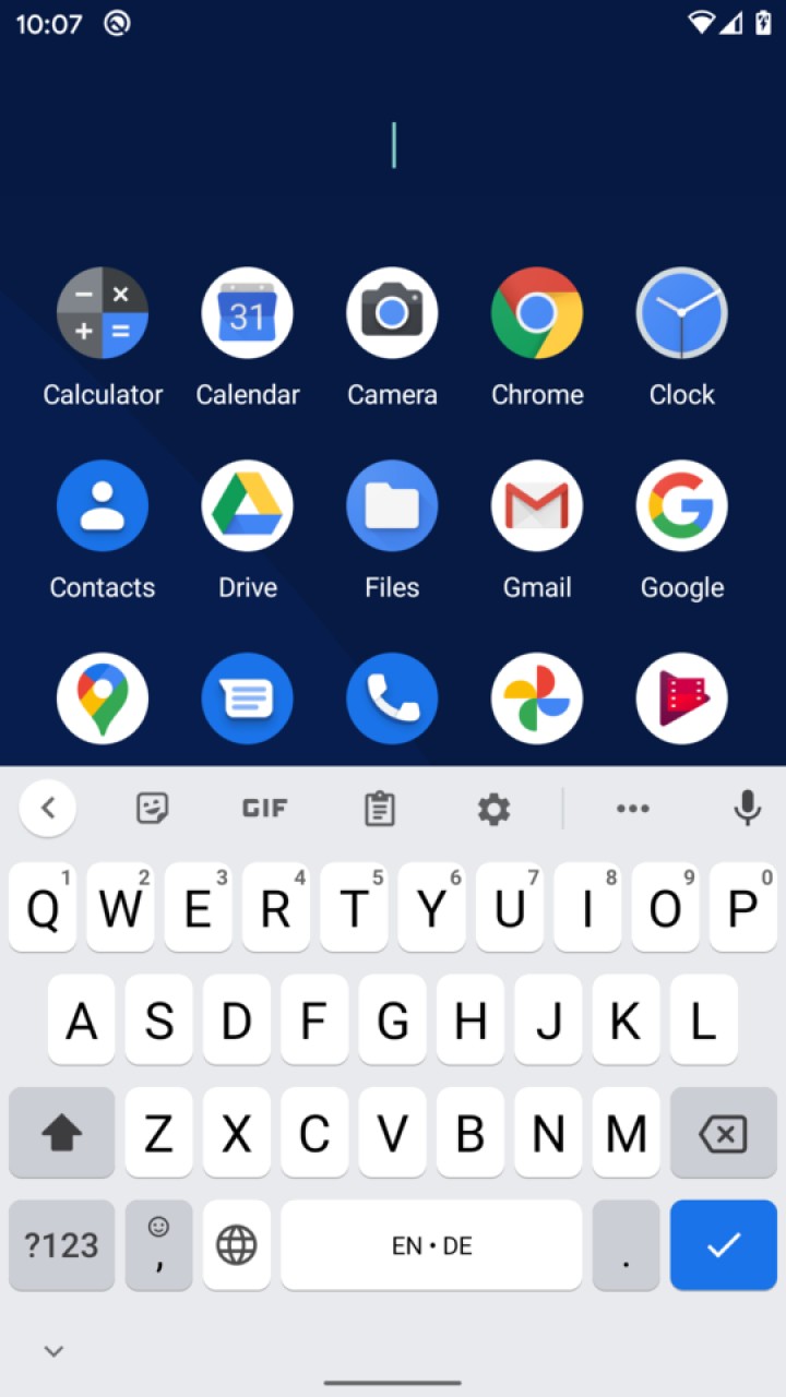 تصویر راه‌انداز کننده پای (Pie Launcher)