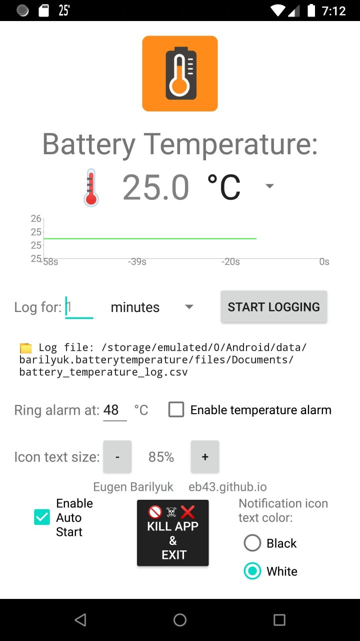 تصویر BatteryTemperatureDisplay