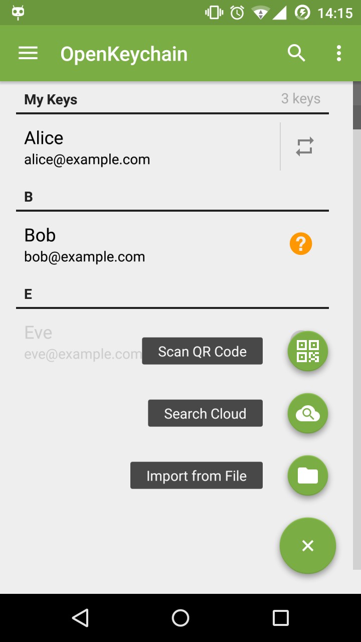 تصویر OpenKeychain: PGP آسان