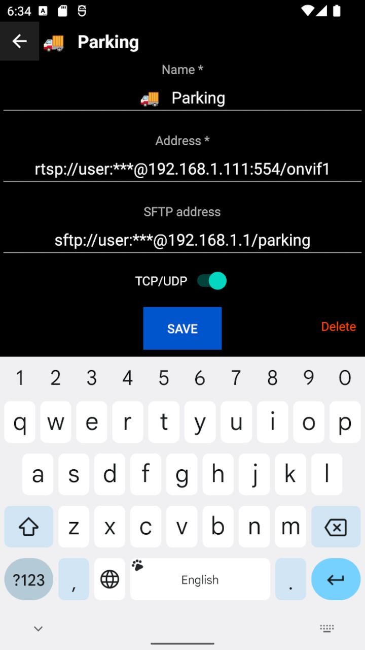 تصویر دوربین ONVIF