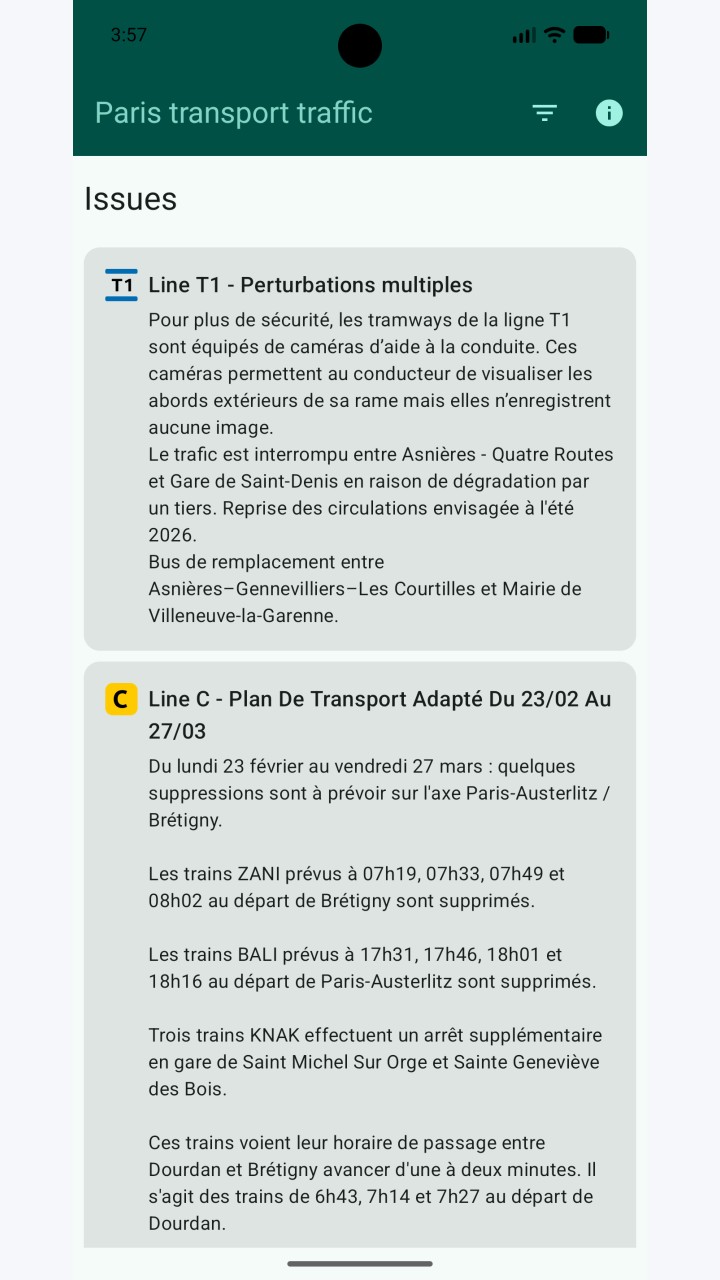 تصویر ترافیک حمل و نقل پاریس