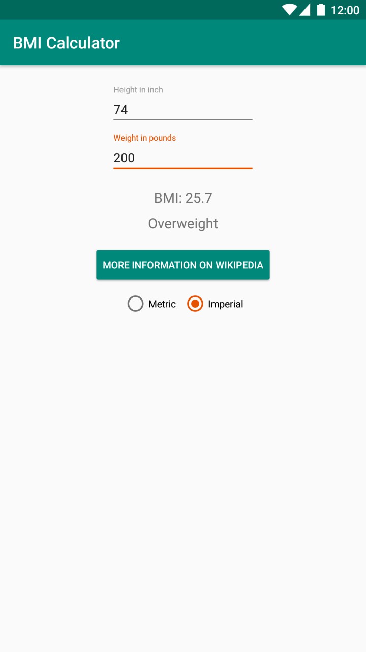 تصویر محاسبه BMI