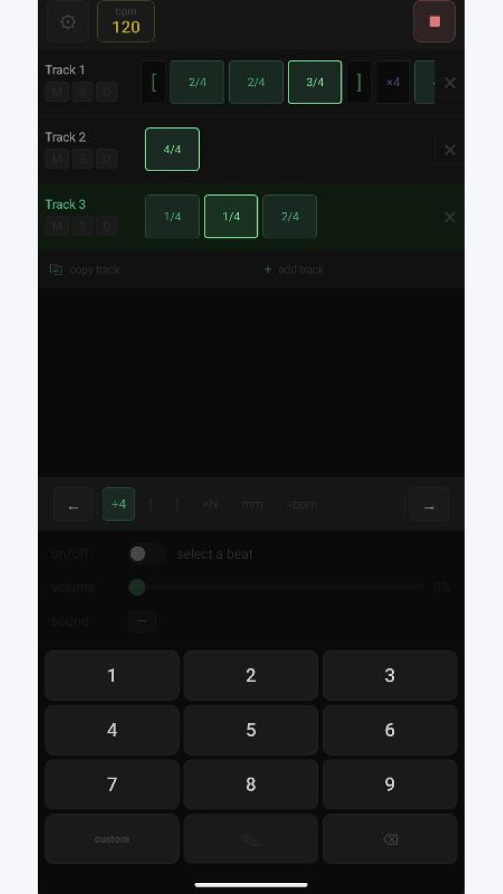 تصویر مترونوم برنامه