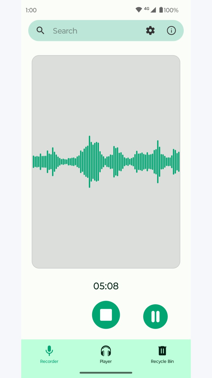 تصویر Fossify Voice Recorder Beta
