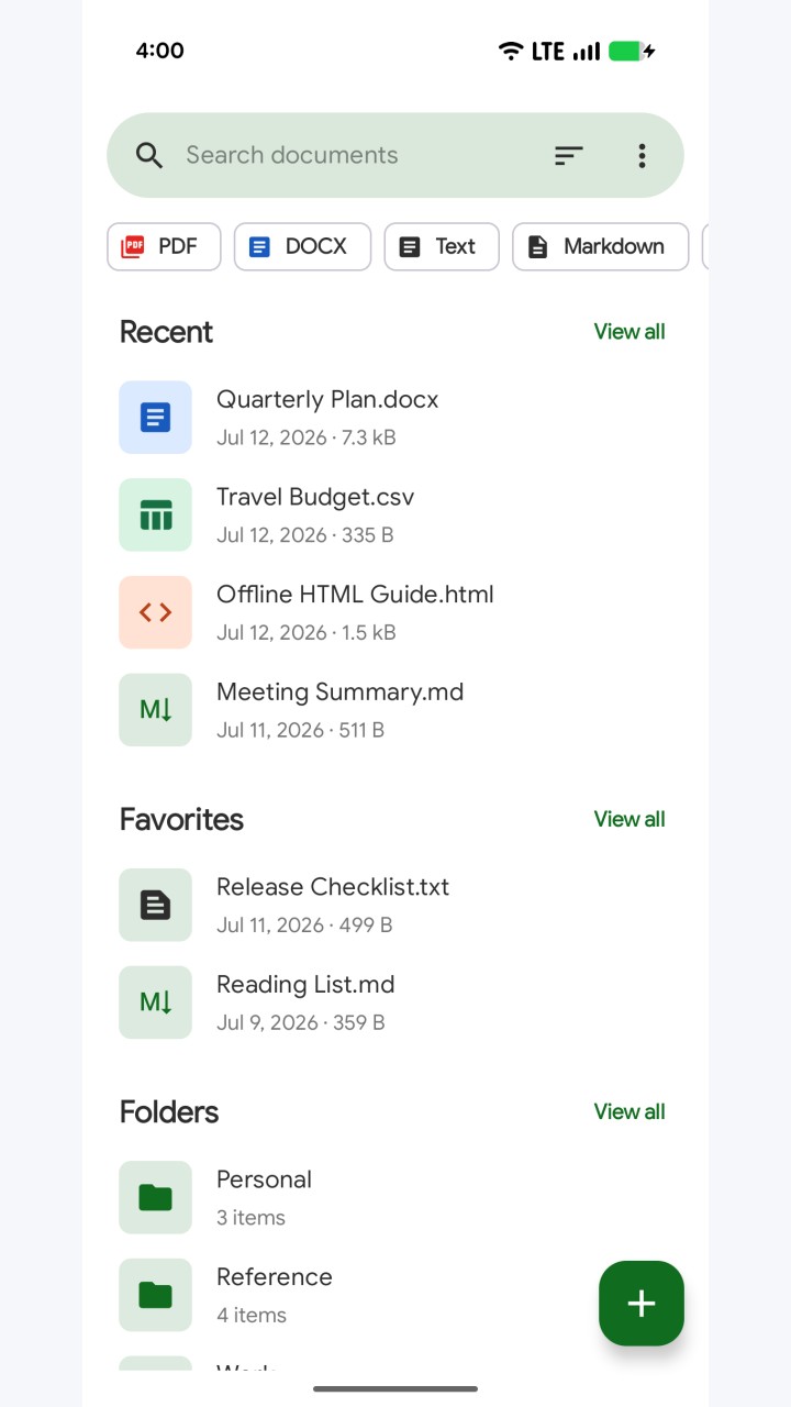 تصویر Fossify Documents Beta
