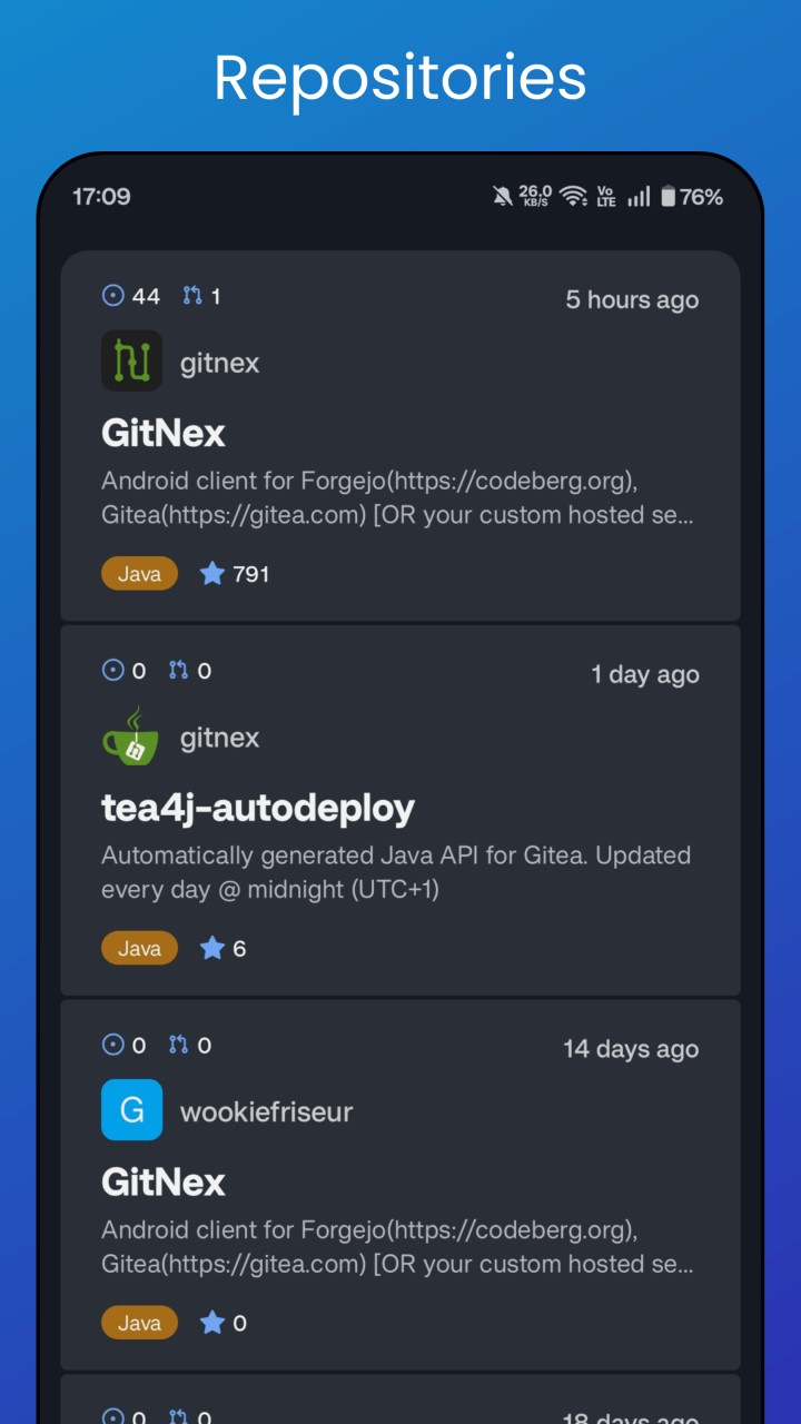 تصویر GitNex for Forgejo and Gitea