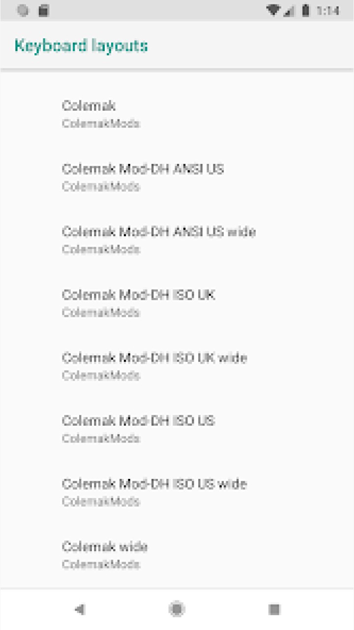 تصویر کیبورد Colemak Mod-DH