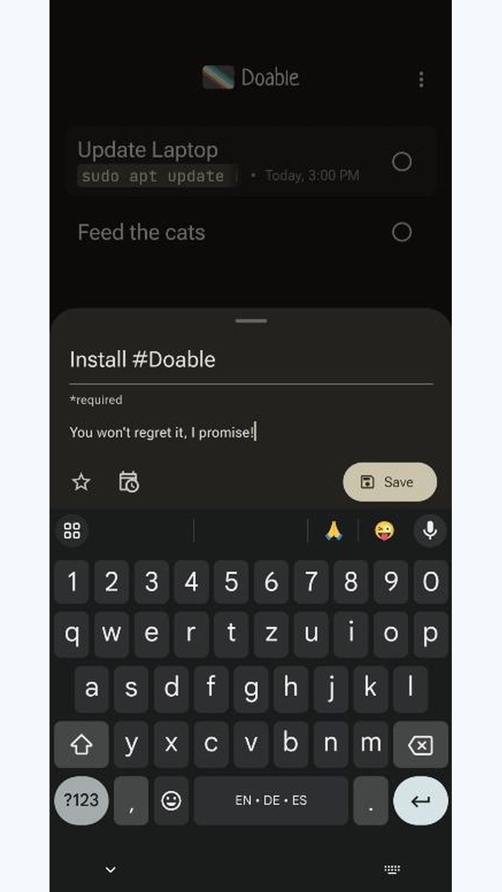 تصویر Doable: اپلیکیشن لیست کار با طراحی زیبا و یکپارچگی Nextcloud