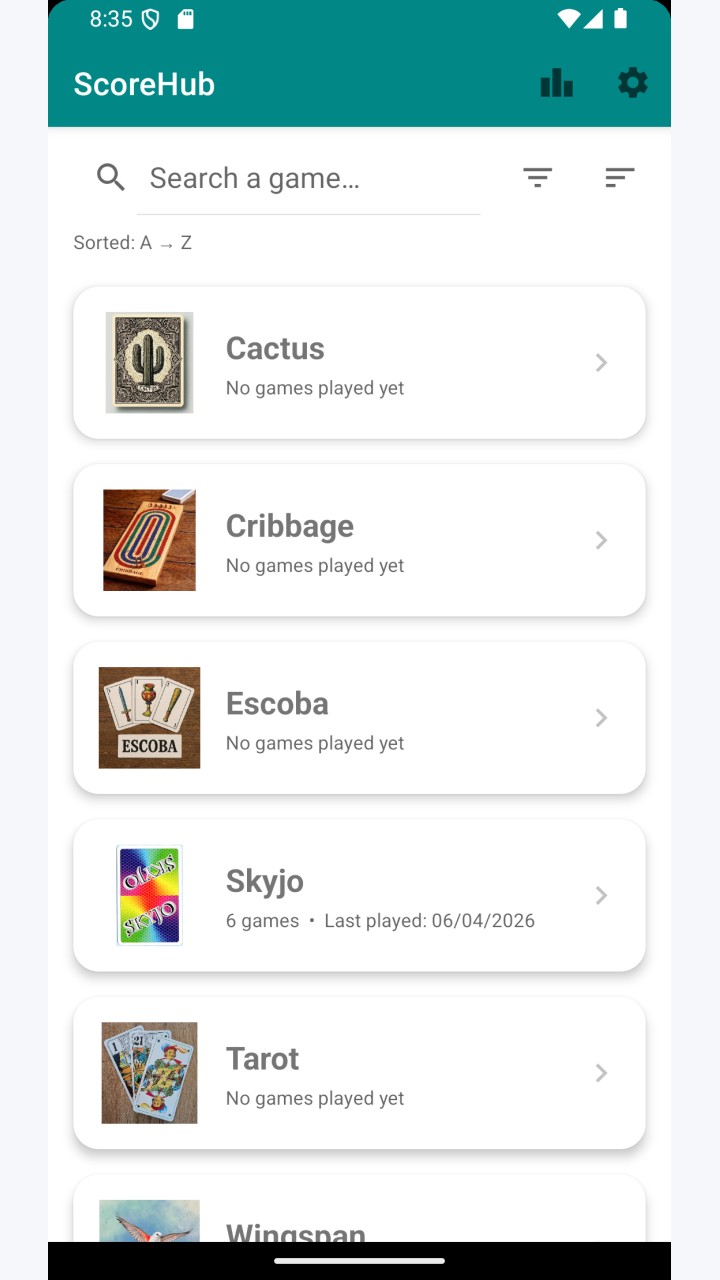 تصویر ScoreHub - ردیاب امتیاز بازی