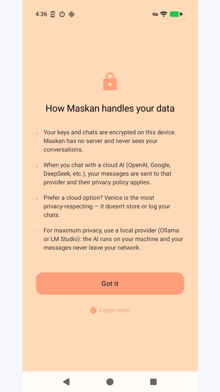 تصویر Maskan — چت هوش مصنوعی خصوصی