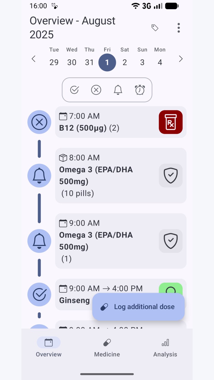 تصویر MedTimer: یادآور دارو و قرص