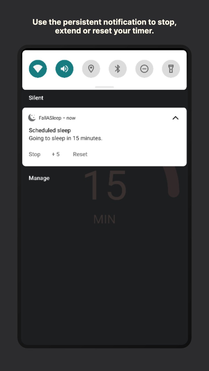 تصویر FallASleep - تایمر خواب دستگاه