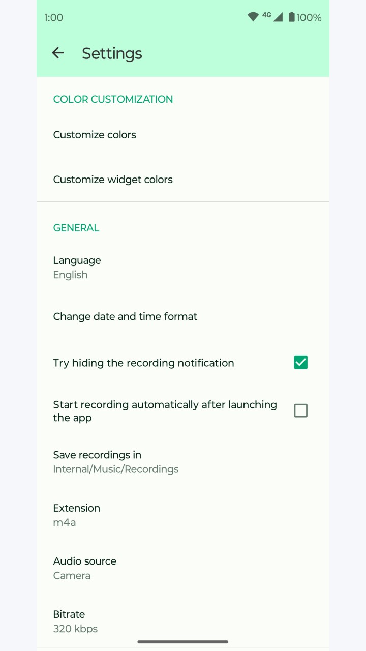 تصویر Fossify Voice Recorder Beta