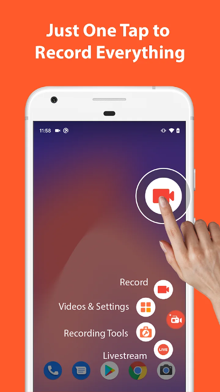 تصویر ضبط صفحه - AZ Recorder