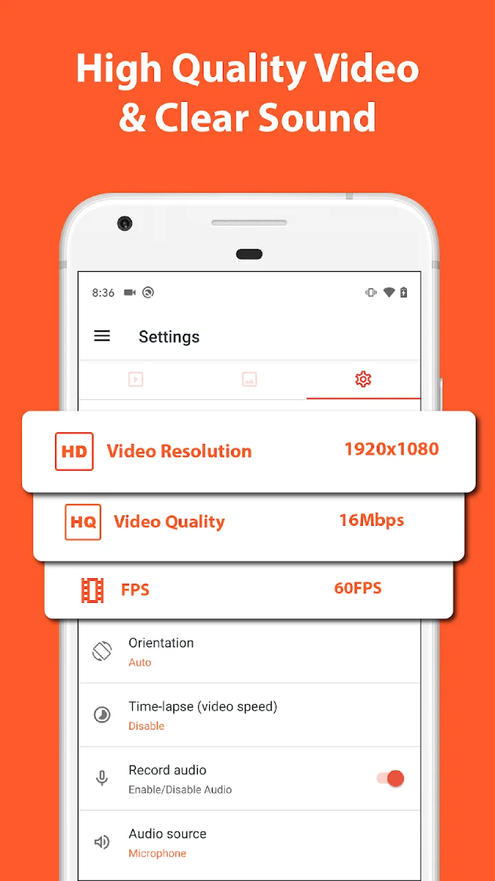 تصویر ضبط صفحه - AZ Recorder