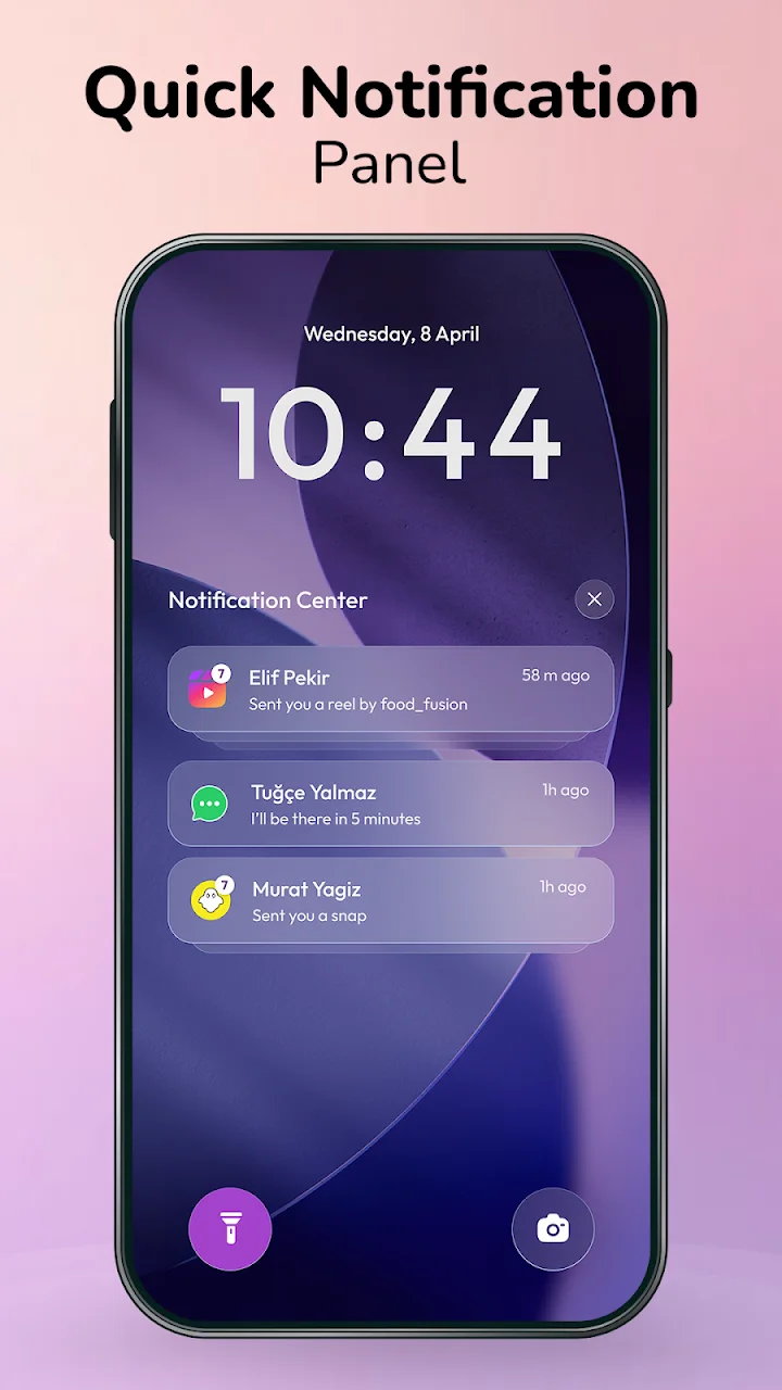 تصویر مرکز کنترل iOS - پنل