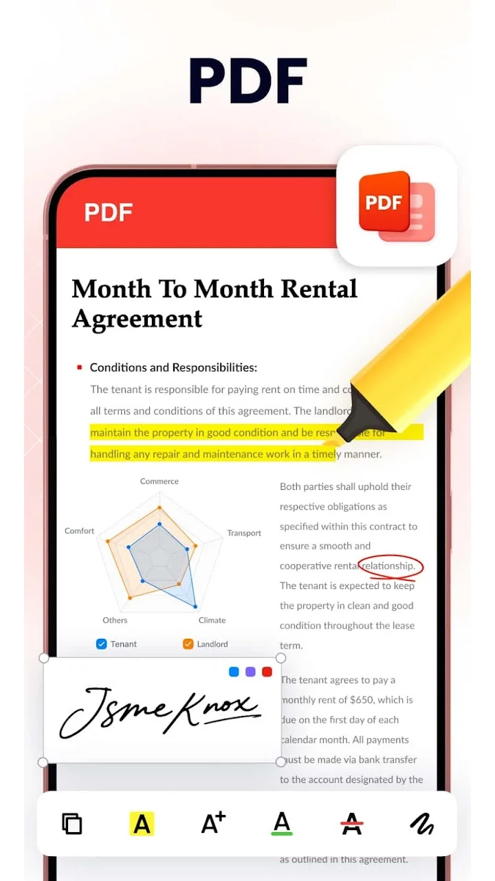 تصویر Document Reader - PDF Editor