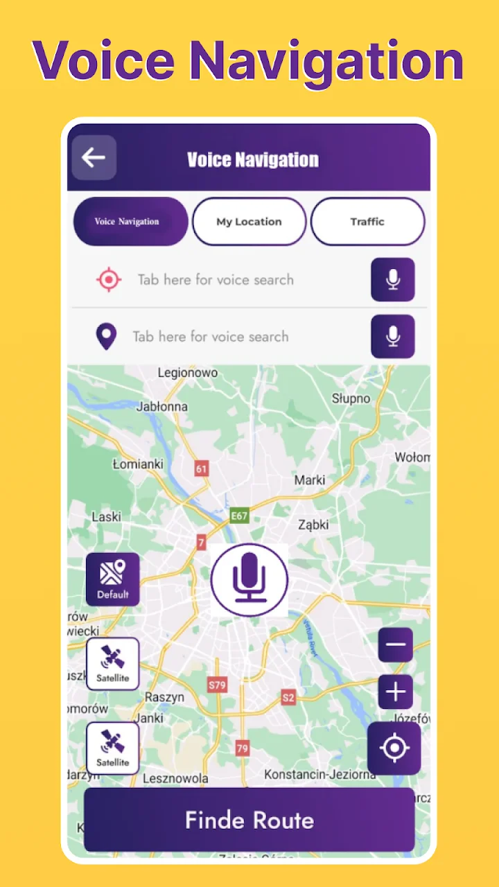 تصویر ناوبری GPS، نقشه‌های راه