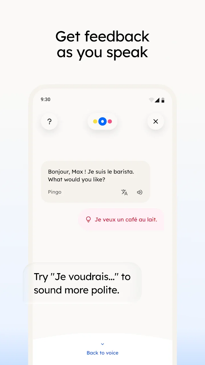 تصویر یادگیری زبان: Pingo AI