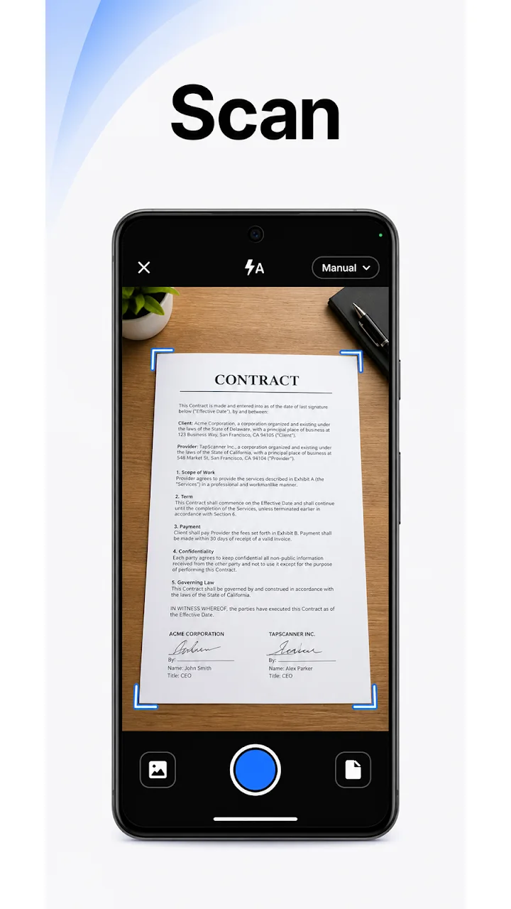 تصویر اپلیکیشن اسکن PDF - TapScanner
