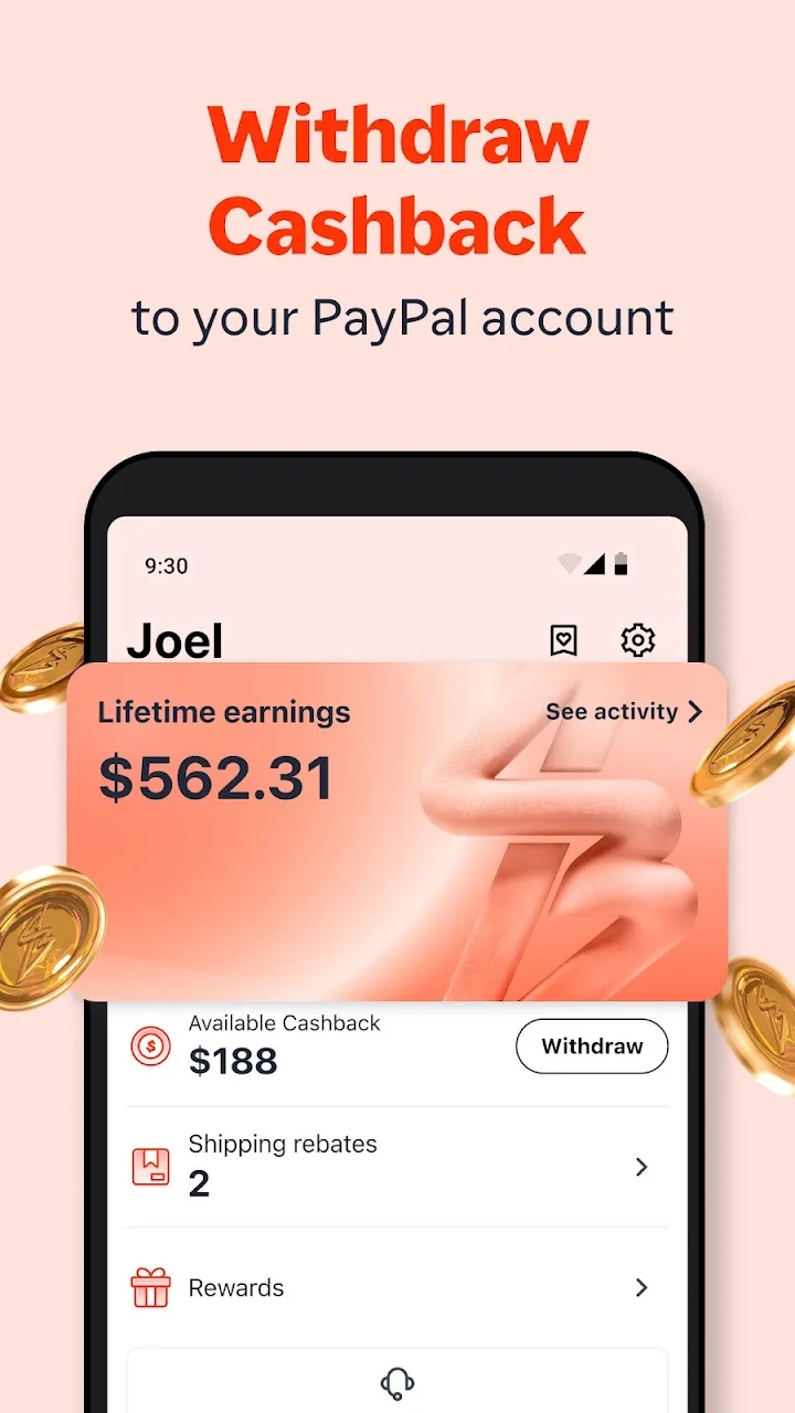 تصویر ShopBack: بازگشت وجه و پاداش