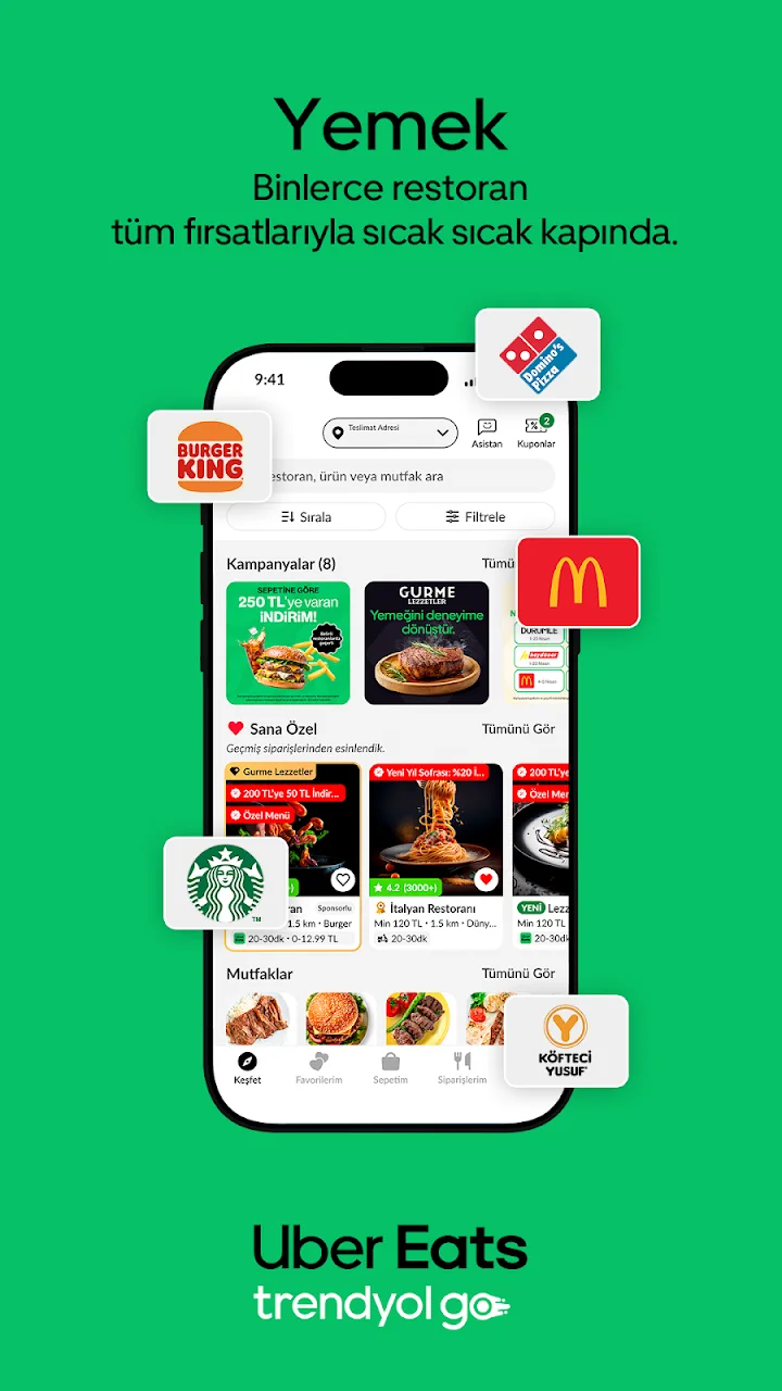 تصویر Trendyol Go: غذا و مواد غذایی