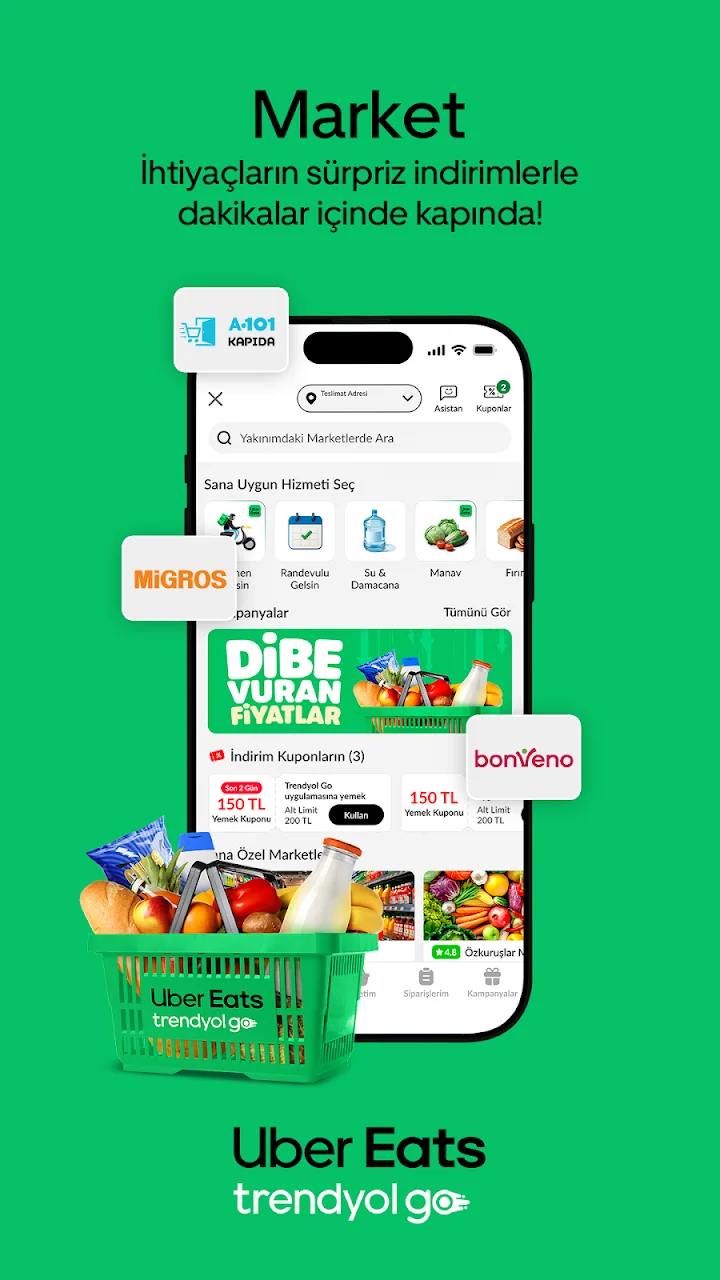 تصویر Trendyol Go: غذا و مواد غذایی