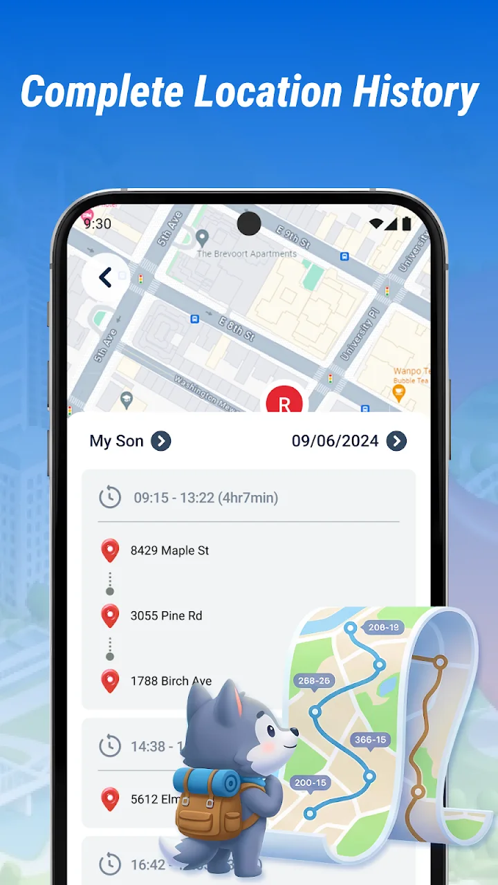 تصویر ردیابنده موقعیت زنده تلفن