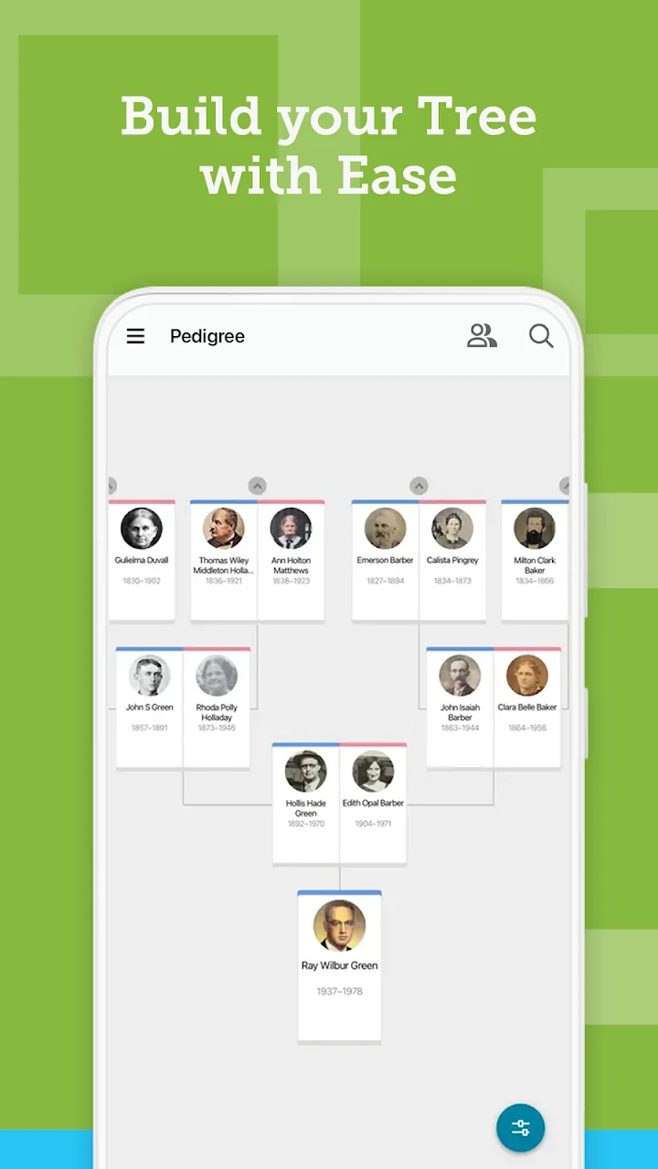 تصویر درخت خانوادگی FamilySearch
