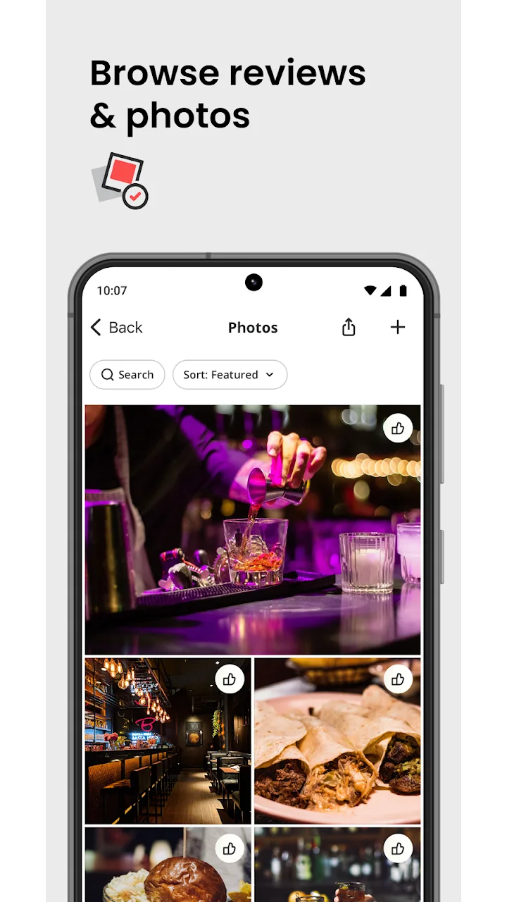 تصویر Yelp: غذا، تحویل و نظرات