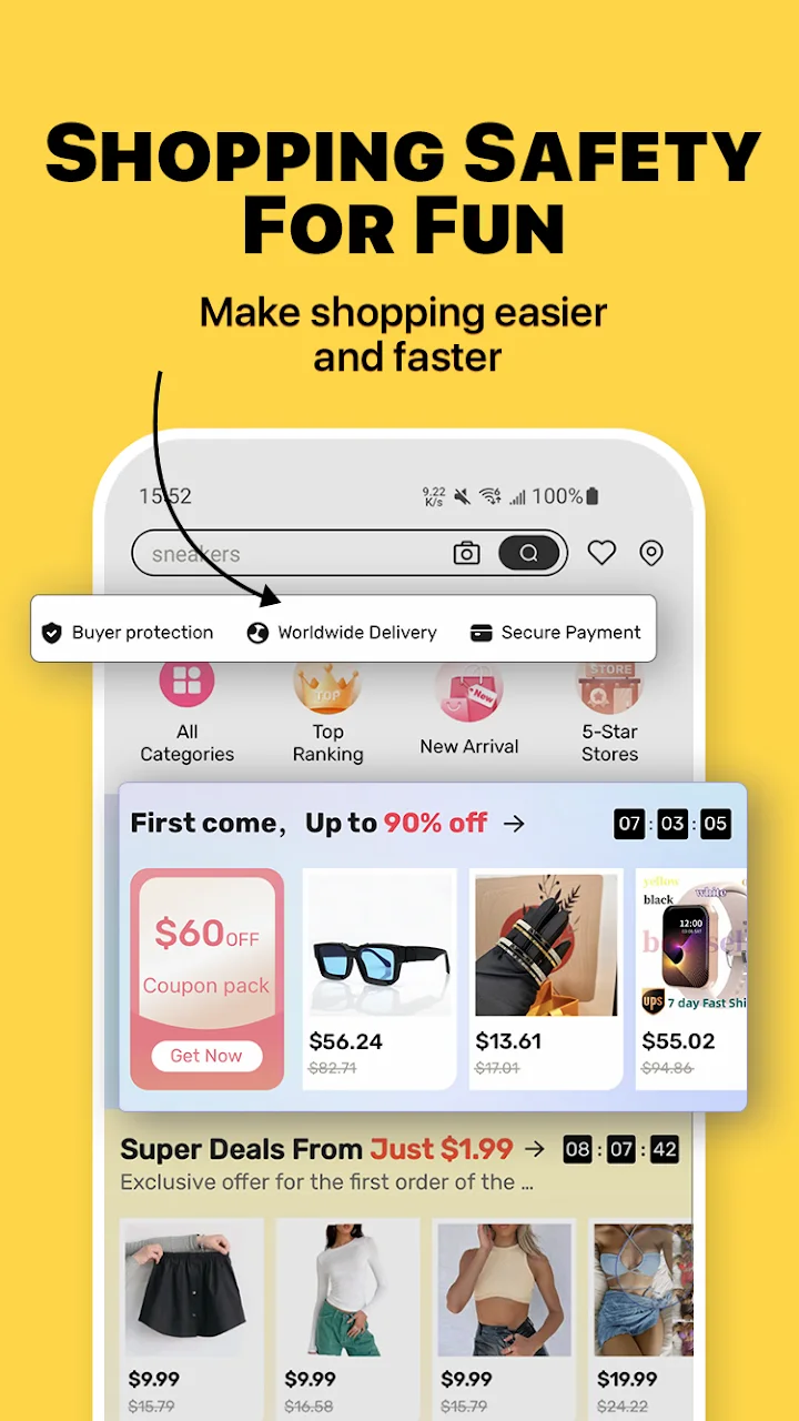 تصویر فروشگاه‌های عمده آنلاین DHgate