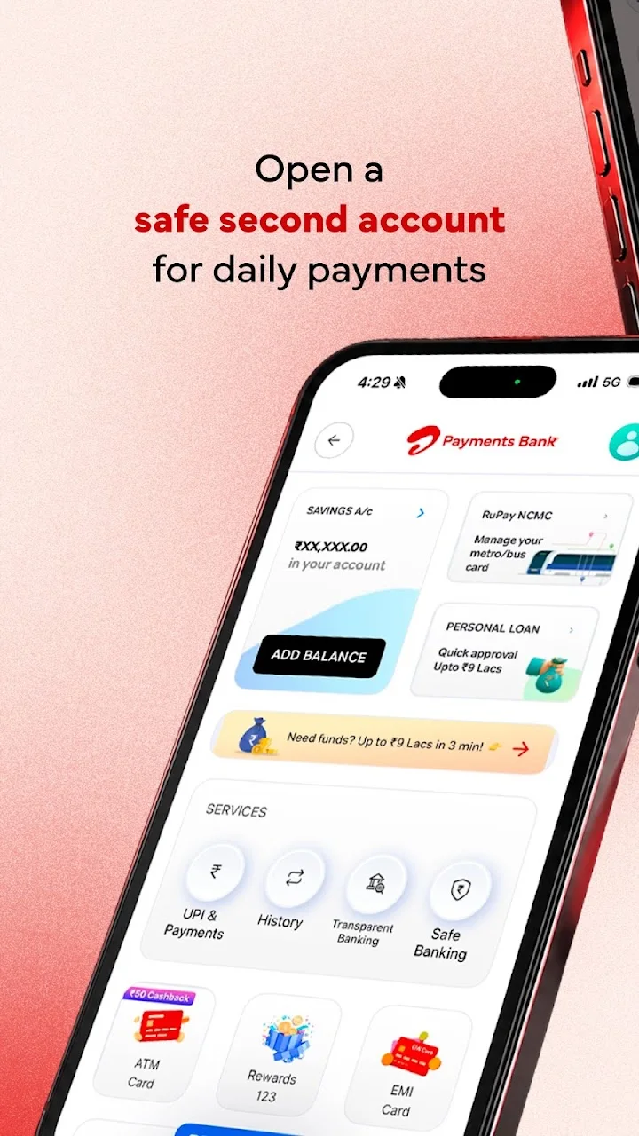 تصویر Airtel: شارژ، بانک و وام‌ها