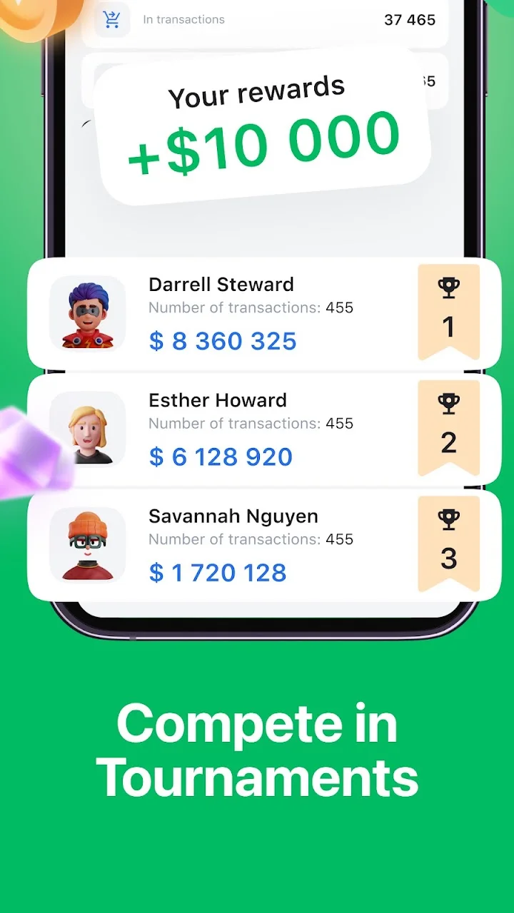 تصویر Cryptoguru: شبیه‌ساز معاملات
