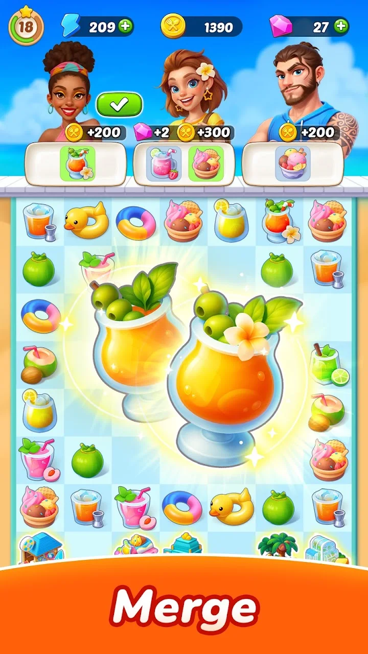 تصویر Tasty Travels: Merge Game