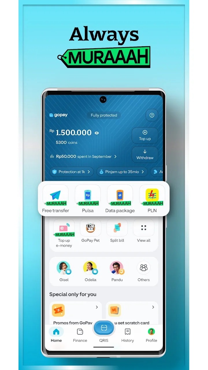 تصویر GoPay: انتقال، پرداخت، QRIS
