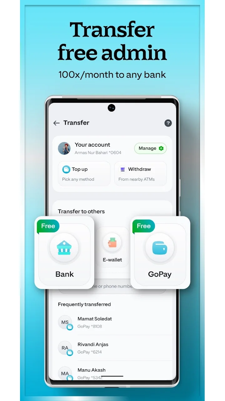 تصویر GoPay: انتقال، پرداخت، QRIS