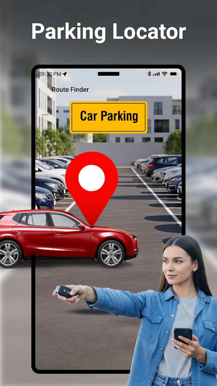 تصویر ناوبری GPS و جهت نقشه
