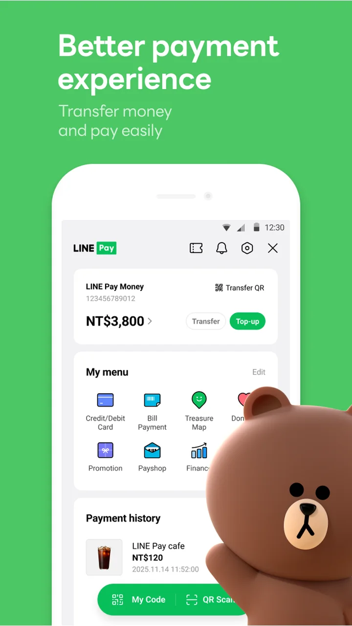 تصویر LINE: تماس‌ها و پیام‌ها